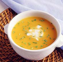  Суп-пюре из моркови с зеленым луком
